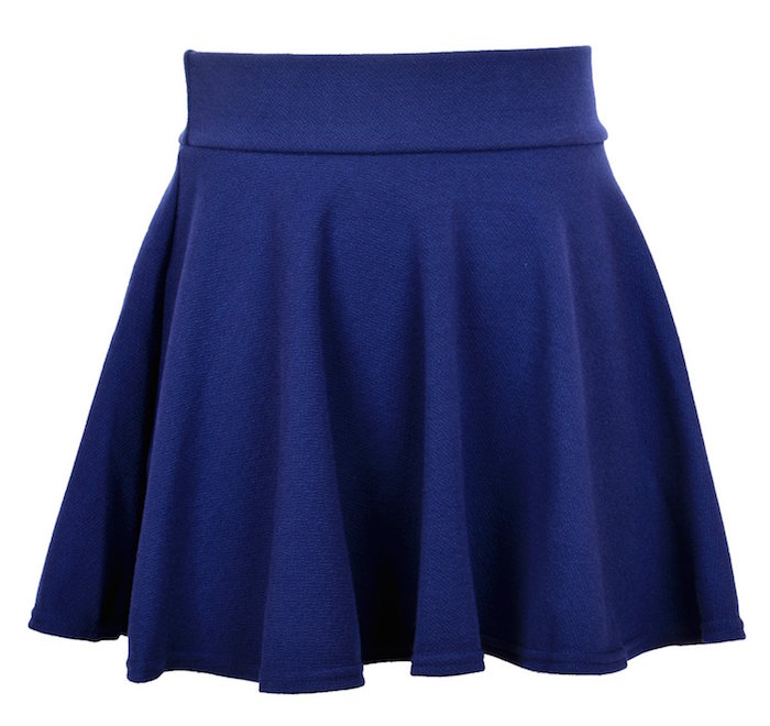 AM CLOTHES Womens Sexy Flared Pleated High Waist Plain Mini Skirt